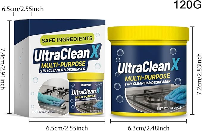 Powder Cleaner – Toilet Cleaning Powder and Powered Cooker Degreaser for Bathroom, Kitchen, Household Use on Glass, Sink, Oven, Bathtub, Wall, Floor, Bowl, Daily Deep Cleaning