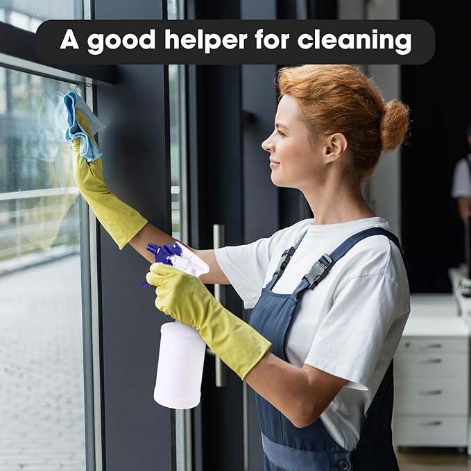 Eccliy 12 Pcs 16 Oz Plastic Spray Bottle, Adjustable Empty Reusable Sprayer for Cleaning, Planting, Water, Bathroom and Kitchen, BBQ, Commercial and Residential(Multicolor,Measurement)