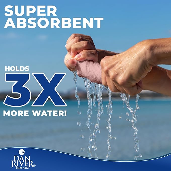 DAN RIVER 8 PC Luxury Bath Towels for Bathroom, 2 Bath, 2 Hand, and 4 Wash Cloths, 600 GSM 100% Ring Spun Cotton Towel Set, Highly Absorbent, Gym, Hotel, and Spa, Dusty Rose