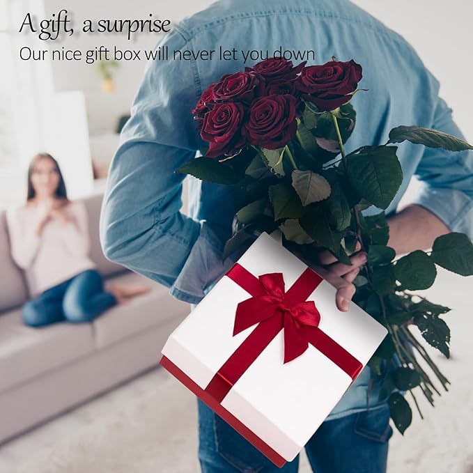 Eerbaier Gift Boxes with Lids for Presents, Set of 4 Gift Boxes for Presents, Luxury Gift Wrap Boxes, Decorative Present Boxes for All Gift Giving Occasions