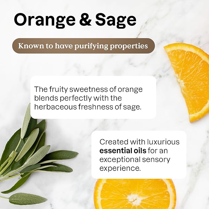 ATTITUDE Dish Soap, Infused with Essential Oils, Plant-Based Ingredients, EWG Verified, Great for Clean and Sparkling Dishes, Vegan Dishwashing Liquid, Orange & Sage, 488 mL