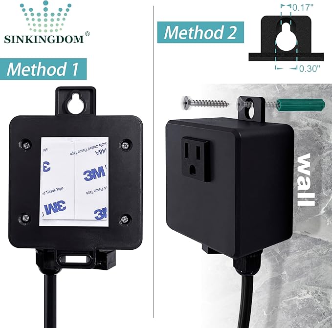 SinkTop Air Switch Kit with Matte Black Long Button (Full Brass) for Garbage Disposal, Single Outlet