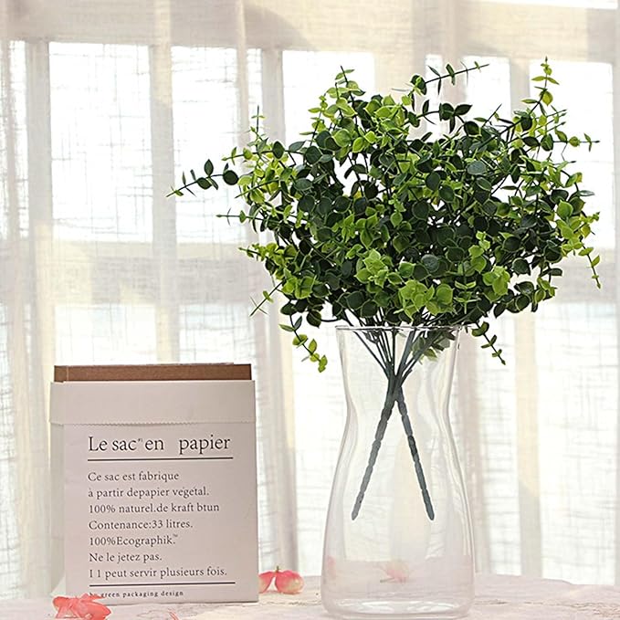 DARENYI Clear Glass Vase for Centerpieces, Home Decor, 8 inch Tall Large Opening Glass Flower Vase for Bouquet, Shelf, Centerpiece, Living Room, Office, Wedding or Gifts