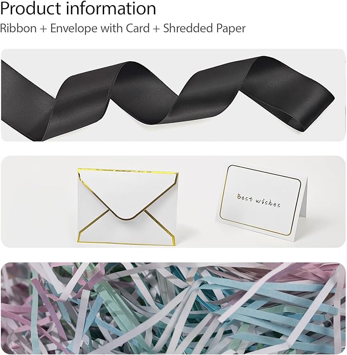 YINUOYOUJIA Extra Large Gift Box,17x11x11 inches Black Gift Boxes with Lids for Presents,11-inch Deep Gift Box for Wrapping Gifts.Ideal for Birthday,Weddings,Anniversary,Christmas or Business.