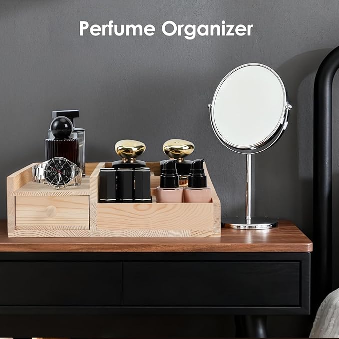 Cologne Organizer For Men,Perfume Organizer,Bathroom Organizers,Coffee Station Organizer,Shelf For Bathroom Counter,Counter Storage,Perfume Stand,Cologne Stand,Organizers for Vanity,Mens Gifts
