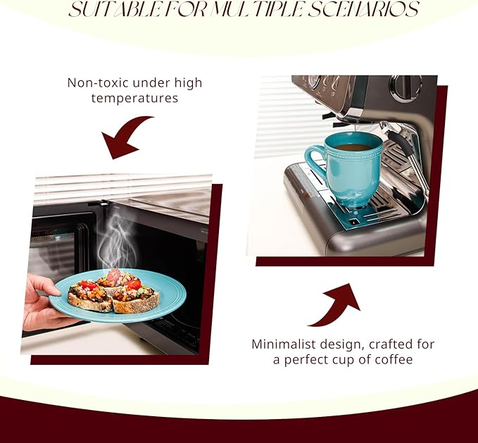 Pearl Dots Stoneware Dinnerware Set (Turquoise, 56pc Set)