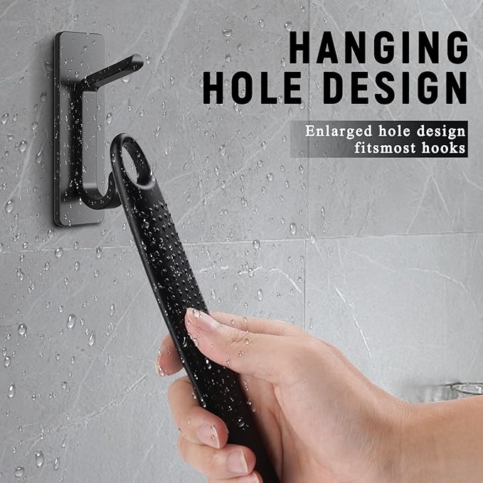 2 Pack Back Scrubber for Shower, 17in Lengthen Long Handle Body Brush, Double Sided Shower Brush for Shower Exfoliating and Massage Can Produce Rich Foam, Long Handle Back Scrubber for Men