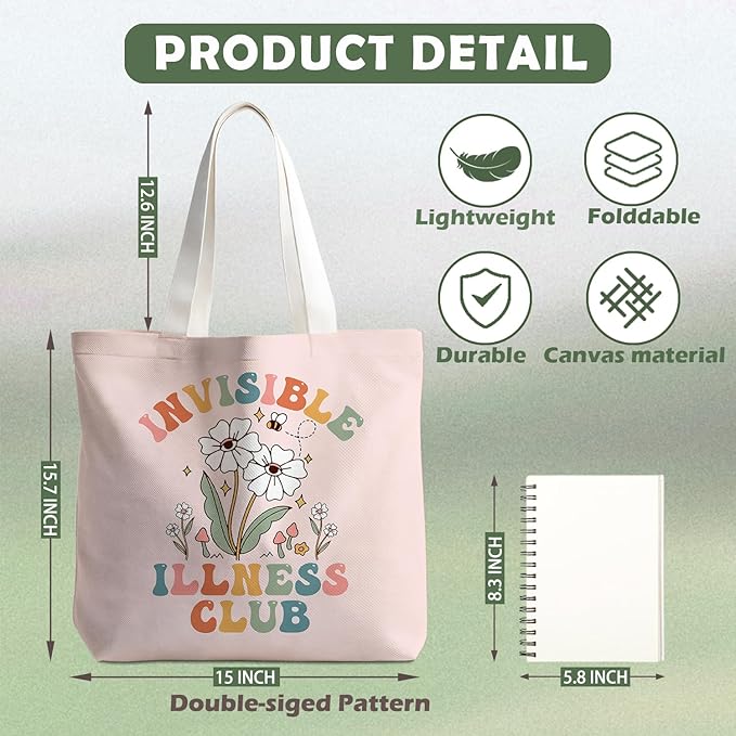 Animals-Flowers-Fruits-Bow Valentines Canvas Heart Tote Bag, Coquette Reusable Shopping Grocery Bags