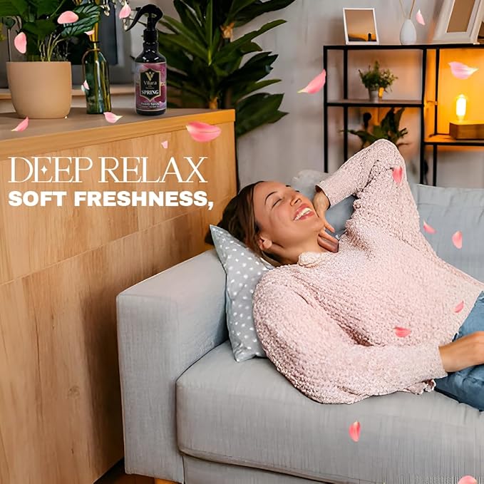 Room Spray Freshener - Long-Lasting Luxury Scents - Room and Linen Spray for Bedding, Sheets, Fabric, Furniture for Aromatherapy - 10.14 fl oz (Spring)