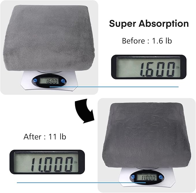 JML Luxury Hotel & SPA Oversized Bath Towels (2 Pack, 40"x80") - 350GSM High-Density Fleece Towel Sets - Super Soft and Absorbent, Lint Free, Fade Resistant Extra Large Bath Sheet, White