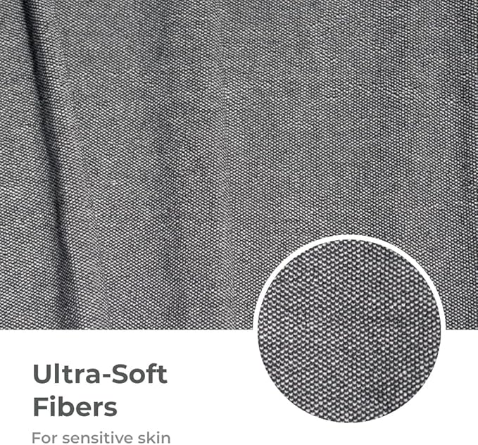 Cariloha Two Toned Bath Towel | Black Sand |28"x54" | Turkish Cotton & Viscose Material Blend | Extra Smooth, Odor Resistant and Highly Absorbent