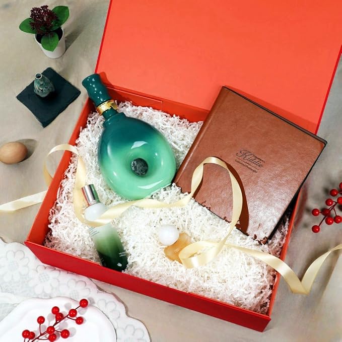 Extra Large Red Gift Box 16.5x14x5.5 Inches,Gift Boxs for Presents with Lid Magnetic Closure Collapsible,Bridesmaid Proposal Box,Birthday, Christmas,for Clothes and Large Gifts