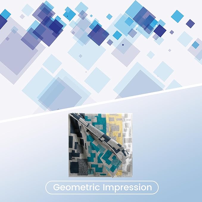 SEMAXE 12-Piece Family Bathroom Towel Set - 100% Cotton, 4 Bath Towels, 4 Hand Towels, 4 Washcloths, Ultra-Soft and Super Absorbent, Lighter Weight