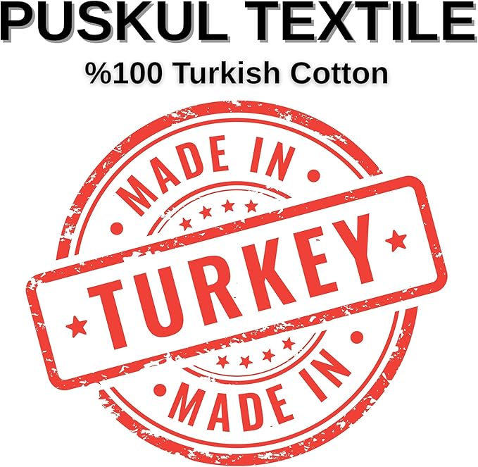 PÜSKÜL - Premium Waffle Towel Set 4 Pieces Mustard - Organic 100% Turkish Cotton Quick-Dry Towels for Bathroom Made in Turkiye (Mustrad Yellow, Towel Set - 2 Hand & 2 Bath Towels)