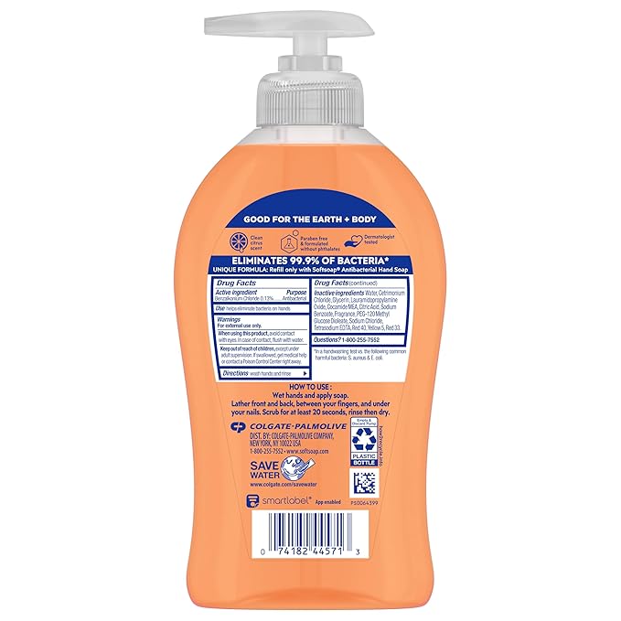 Softsoap Liquid Hand Soap, Crisp Clean Scent Hand Soap, 11.25 Ounce, 6 Pack