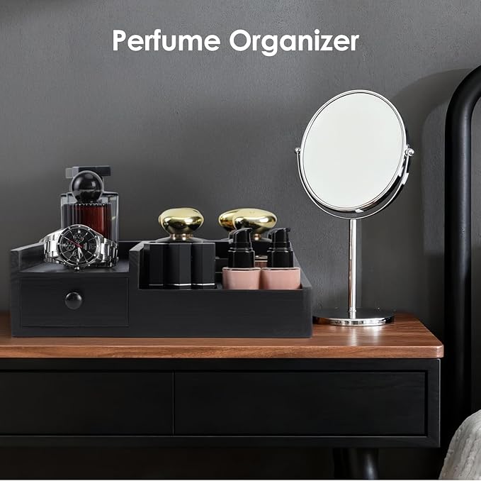 Cologne Organizer For Men,Perfume Organizer,Bathroom Organizers,Coffee Station Organizer,Shelf For Bathroom Counter,Counter Storage,Perfume Stand,Cologne Stand,Organizers for Vanity,Mens Gifts