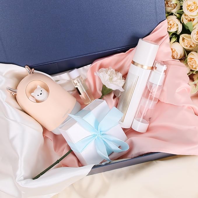 Aimyoo Navy Blue Magnetic Gift Boxes with Lids 13.8x9x4.3 in, Large Bridesmaid Groomsman Proposal Box, Rectangle Collapsible Box for Present Graduation Birthday Storage 5 Pack