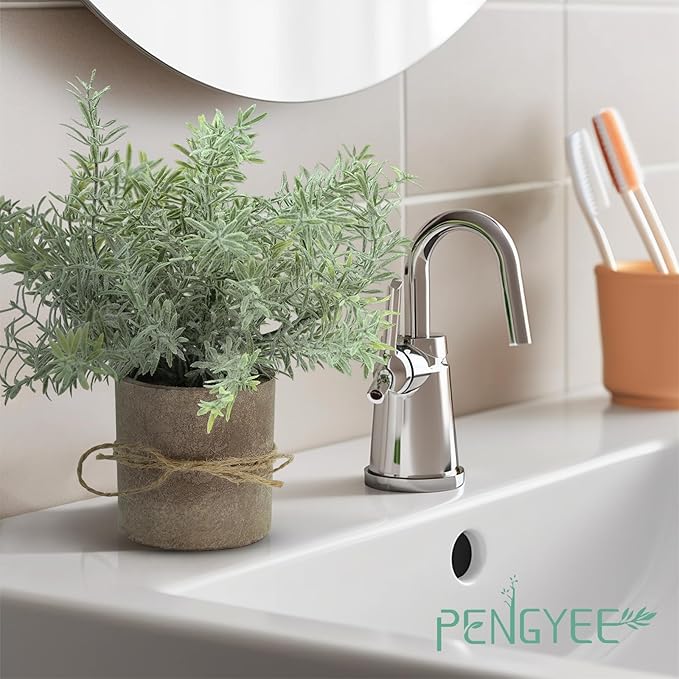 4Pcs Small Fake Plant for Home Decor, Artificial Plants Indoor for Shelf Decor, Small Artificial Plants in Pots for Kitchen Bathroom Laundry Farmhouse Room Decor