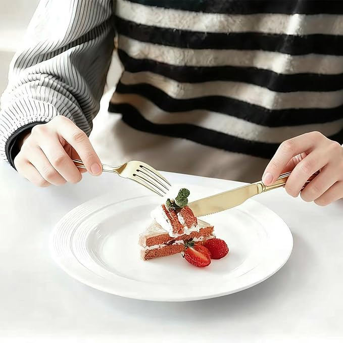 Silverware Set, 60-Piece Stainless Steel Flatware, 18/0 Stainless Steel Utensils, Dishwasher Safe, Modern Tableware for Home & Kitchen Dining