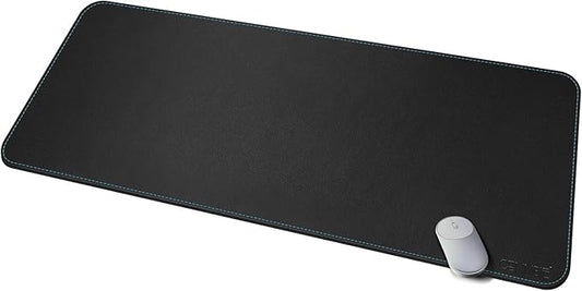 CENNBIE Leather Desk Mat, 59” x 23.6” Extra Large Desk Pad Blotter Protector, Extended Non-Slip Mouse Pad, Waterproof PU Leather Desk Mat on top of desks Large for Office and Home (Black)