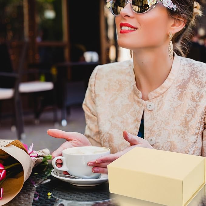 PATIKIL 13x9x2 Inch Gift Box with Lid, Magnetic Closure Collapsible Paper Rectangle Favor Boxes for Wedding Valentine's Day Birthday Gift Packaging, Black