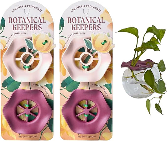 Item Name:Modern Sprout Botanical Keeper for Floral Arranging & Plant Propagation - Eco-Friendly, BPA-Free, Sustainable Materials - Hydration Tray - Gift for Plant Lovers and Gardeners - 2 Pack
