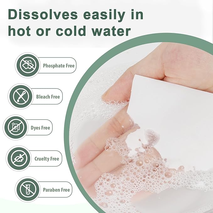 Laundry Detergent Sheets 260 Loads, Fresh Scent, Eco-Friendly Liquidless Soap Strips, Plant-Based, Hypoallergenic Washing Supplies