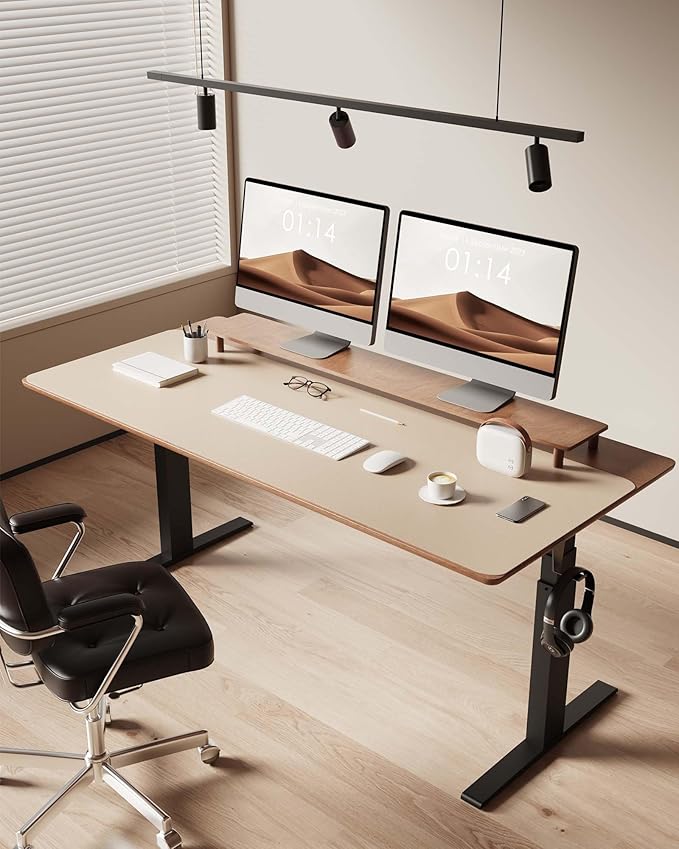 YSAGi Leather Desk Pad Protector, Office Desk Mat, Large Mouse Pad, Non-Slip PU Leather Desk Blotter, Laptop Desk Pad, Waterproof Desk Writing Pad for Office and Home (Eggshell, 47" x 17")