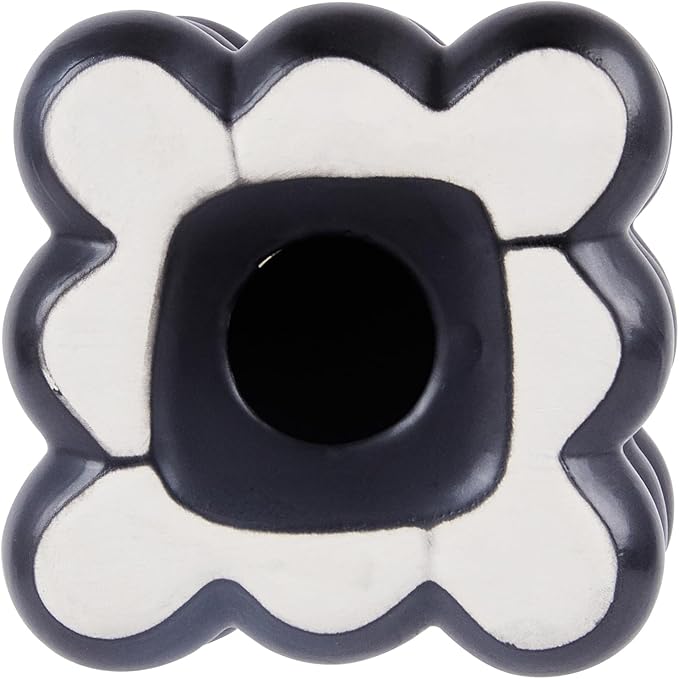 Restaurantware-Table Art Flower Vase, 1 Bubble Vase - Minimalist Style, for Fresh Or Artificial Flowers, Black Ceramic Piece for Home Decor, Kitchen, Home, Living Room, Office, and More