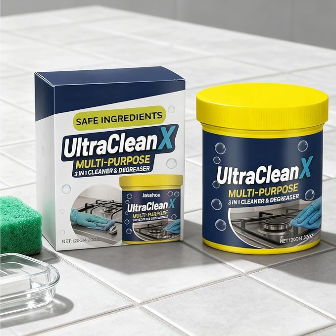 Powder Cleaner – Toilet Cleaning Powder and Powered Cooker Degreaser for Bathroom, Kitchen, Household Use on Glass, Sink, Oven, Bathtub, Wall, Floor, Bowl, Daily Deep Cleaning