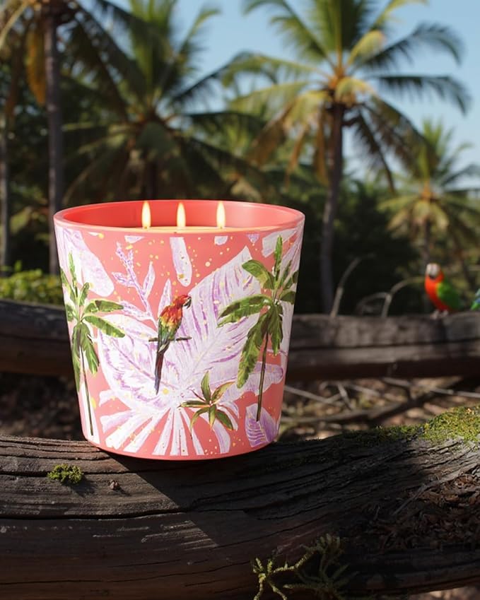 Sangria Sunshine Scented Candle, 30oz Natural Soy Wax Non Toxic, Large 3-Wick Luxury Aromatherapy Candle for Home | 100+ Hour Slow-Burn for Home Decor, Stress Relief, SPA