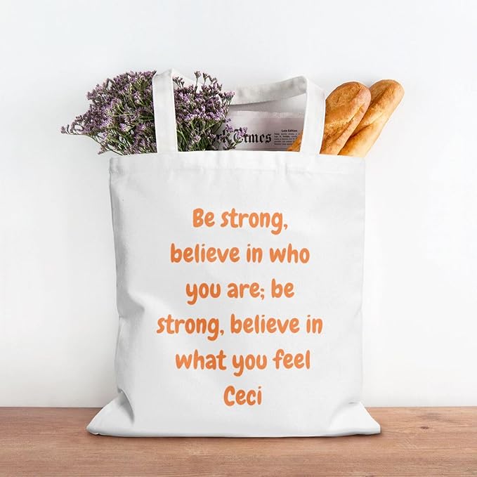 Custom Canvas Tote Bag Double-Sided Personalized with Logo/Text,Customized Bags for Women
