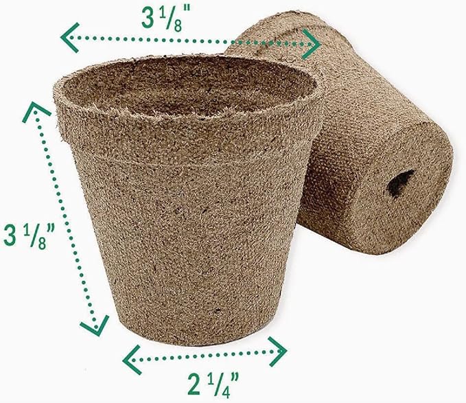 Jiffy Organic Seed Starting 3" Biodegradable Peat Pots (22 Pots)