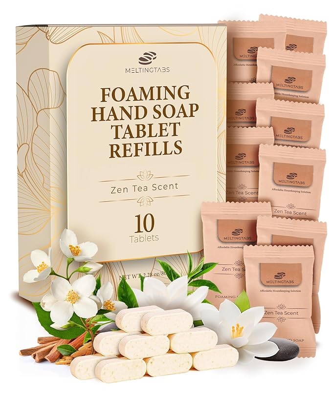 Foaming Hand Soap Tablets Refill Zen Tea Scent