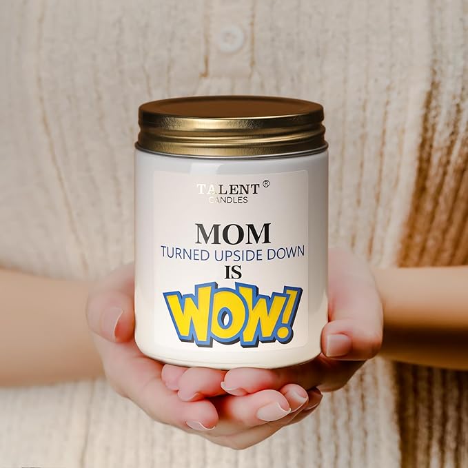 Scented Candle for Mother's Day - Perfect Home Decor Gift for Mom - Teen Mom, Birthday - 8.4oz Pear & White Jasmine Candle Jars