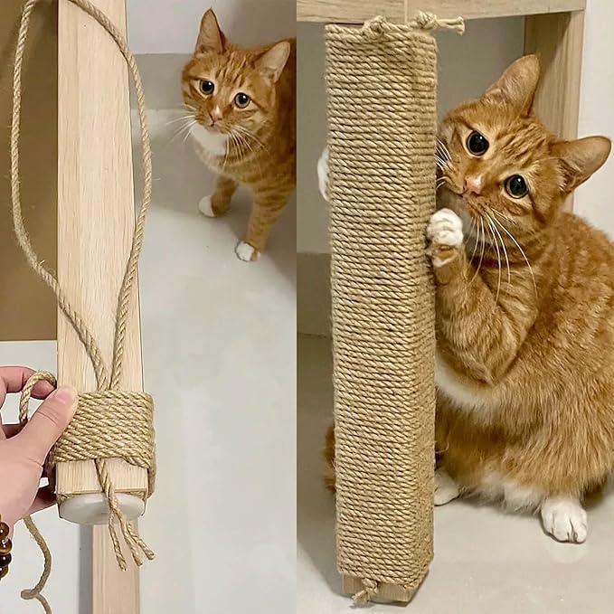 6mm Jute Twine, 164 Feet Braided Jute Rope, Heavy Duty and Thick Twine Rope for DIY Artwork, Bundling, Home Decor, Gardening Applications (6MM 164FT)