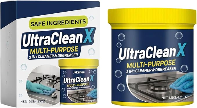 Powder Cleaner – Toilet Cleaning Powder and Powered Cooker Degreaser for Bathroom, Kitchen, Household Use on Glass, Sink, Oven, Bathtub, Wall, Floor, Bowl, Daily Deep Cleaning