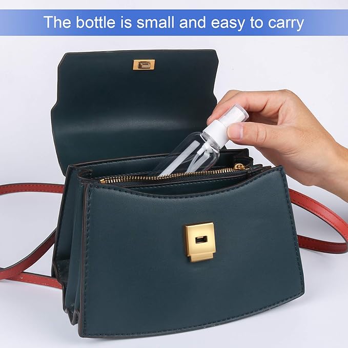 TRENDBOX 12 Pack Empty Transparent Plastic Fine Mist Spray Bottle 60 ml (2 oz)