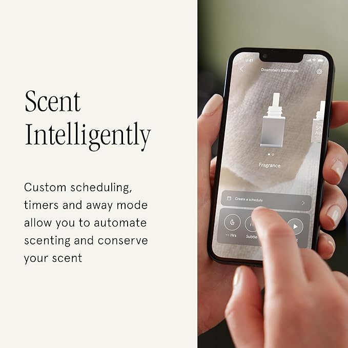 Pura Plus Smart Home Fragrance Diffuser for Large Spaces - Adjust Scent Intensity, Set Schedules & Timers, and More in Pura App - Fragrances Sold Separately - White