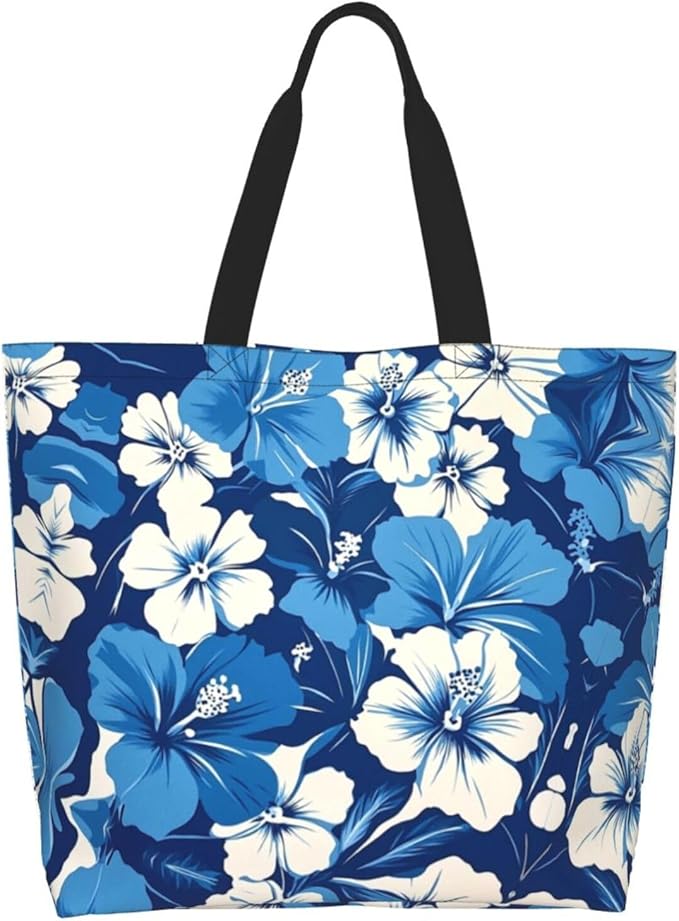 Tote Bag Shoulder Bags for Women Grocery Shopping Bag Reusable Bags Boho-Red Paisley 1