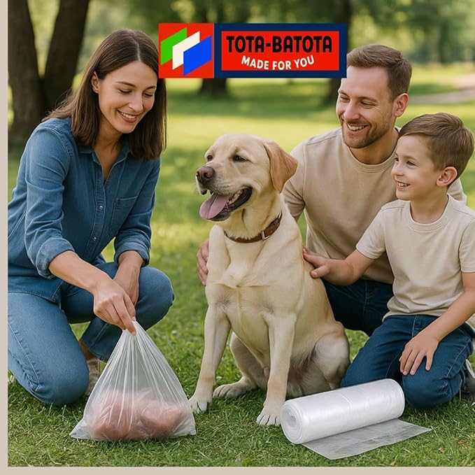 1 Roll (450) – Clear Plastic Produce Bags on a Roll 12" × 20", Premium Food Storage Bags for Kitchen & Commercial Use, Freezer Safe, Strong & Easy Tear, Ideal for Fruits, Vegetables & Meat