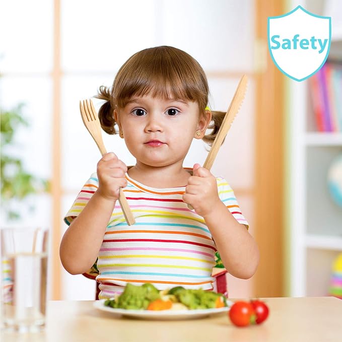 Boao 4 Sets Bamboo Utensils Wooden Utensils Set Japanese Style Reusable Cutlery Travel Chopsticks Fork Spoon Straw Portable Utensil Case for Travel Hiking Picnic Camping Cooking Kitchen(Chic Style)