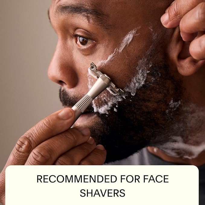 Leaf Shave | Leaf Twig Razor Set, Includes Twig Razor, Matching Stand, 50-Pack Single-Edge Blade Refills, and Blade Bank - Gold