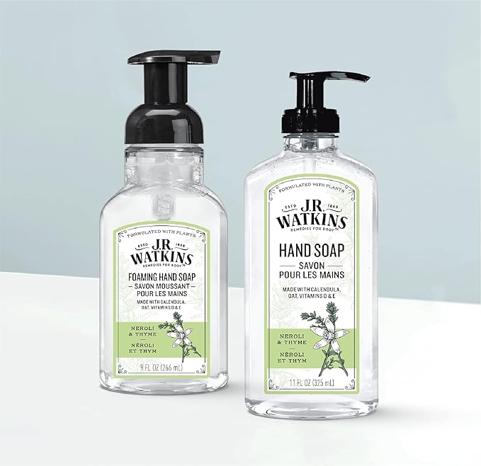 J.R. Watkins Gel Hand Soap, 3 Pack of 11 Fl Oz, Neroli & Thyme