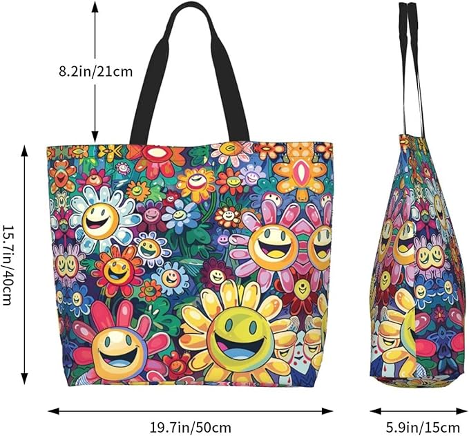 Tote Bag Shoulder Bags for Women Grocery Shopping Bag Reusable Bags Boho-Red Paisley 1