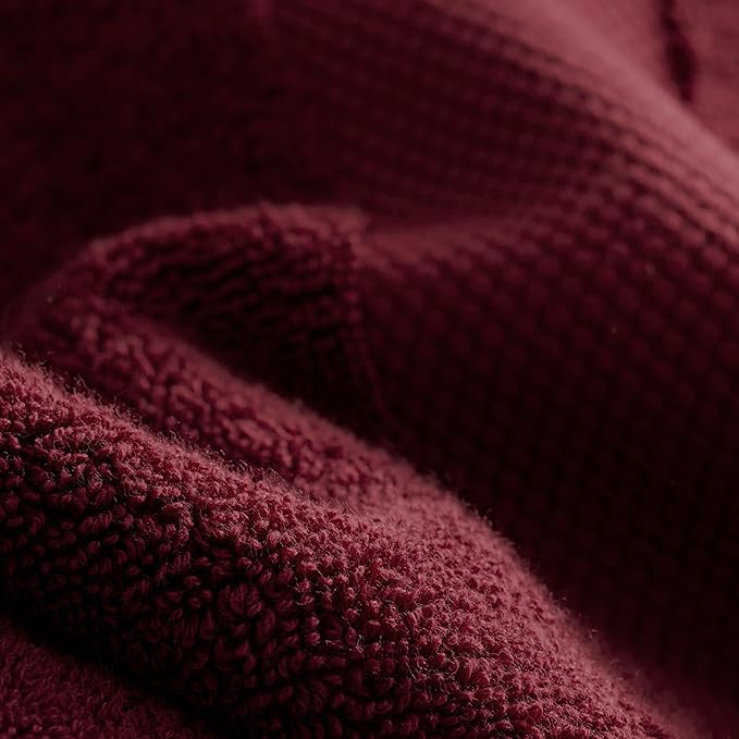 BOLL & BRANCH Plush Bath Towel Set - Holly - 6 Piece - Includes 2 Bath Towels, 2 Hand Towels & 2 Washcloths - 100% Organic Cotton - Ultra Soft & Luxurious - Quick Absorbing