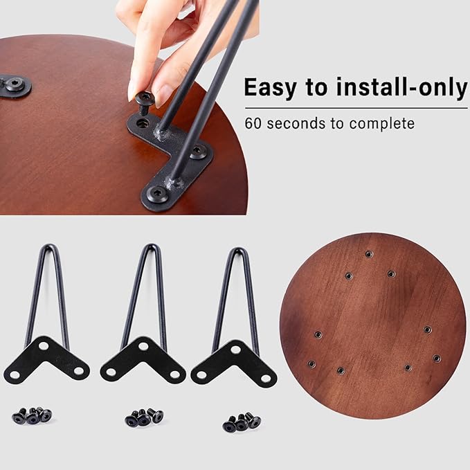 Plant Stand Indoor Outdoor, Wooden plant Stool, Mid Century Plant Stand for Indoor Plants, Wood Modern Plant Holder Rattan Flower, Low Short Boho Rustic Planter Stand Fit 5-15 Inch Pot (Walnut, L)