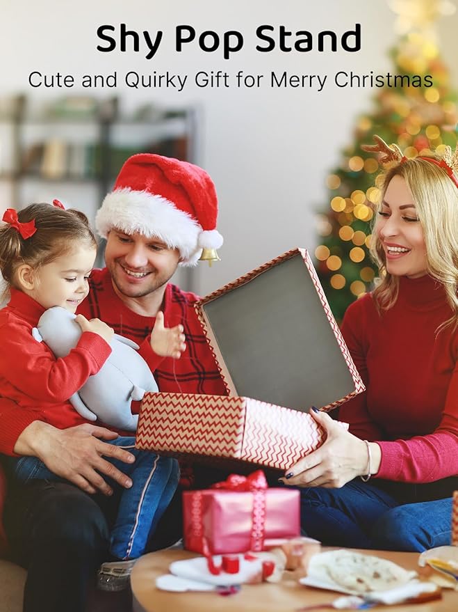 Stocking Stuffers for Teens Girls Boys Cell Phone Stand Patented Adjustable Shy Fingers Lazy Phone Holder for Desk Cool Gadgets Fun Gifts Ideas for Adults Women Gifts for Christmas (Purple)