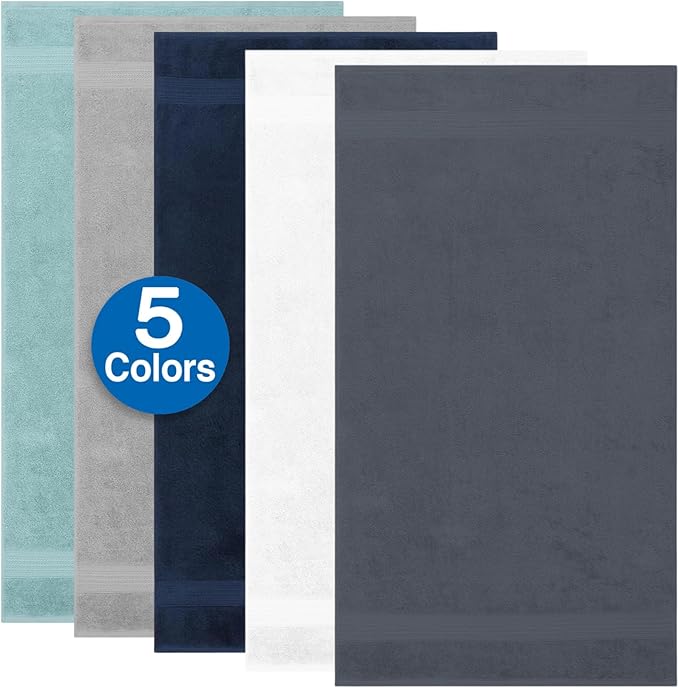 Kaufman - Personalized Velour Beach and Pool Towel 100% Cotton 30in X 60in Solid Color Bath Towel Embroidered (Dove Grey)