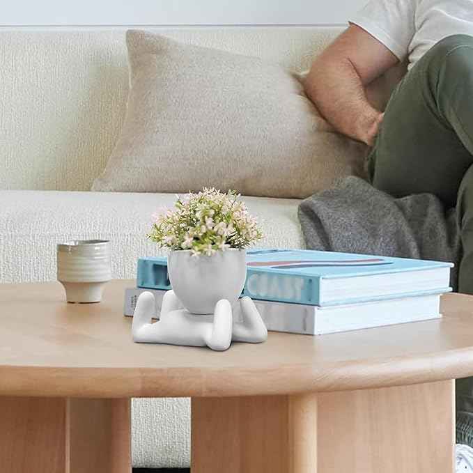 Zerzsy Desk Decorations for Women Office Small Office Desk Decor - Decorative Plants - Bathroom Shelf Decor Accent Women Cute Cubicle Accessories - Set of 1